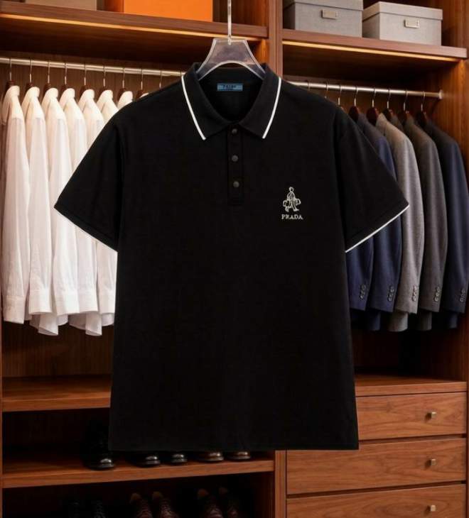 Picture of Prada Polo Shirts Short _SKUPradaM-3XLhgntx0125702